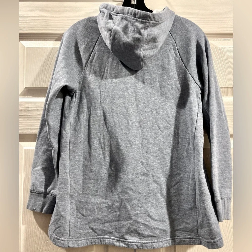 Nike Youth Girls Fleece Hoodie Pullover Grey CD7537 Size L
